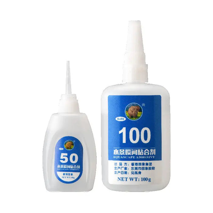 Aquascaping hardscape glue