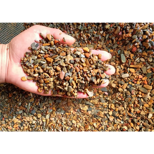 Natural river pebbles