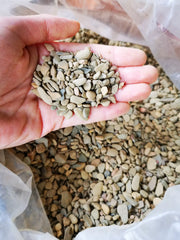 Natural river pebbles