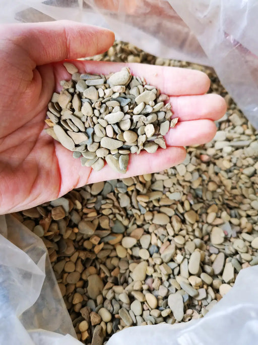 Natural river pebbles